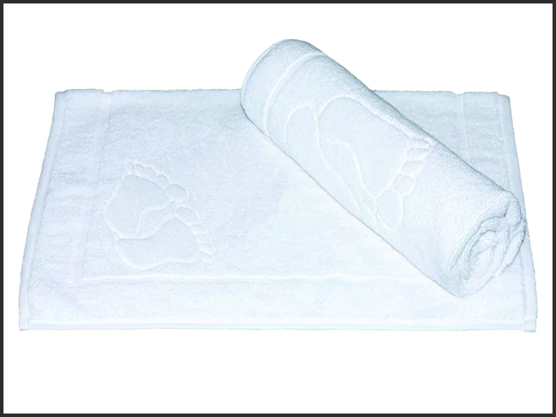 Koupelnová předložka 50x70cm - bílá se stopou