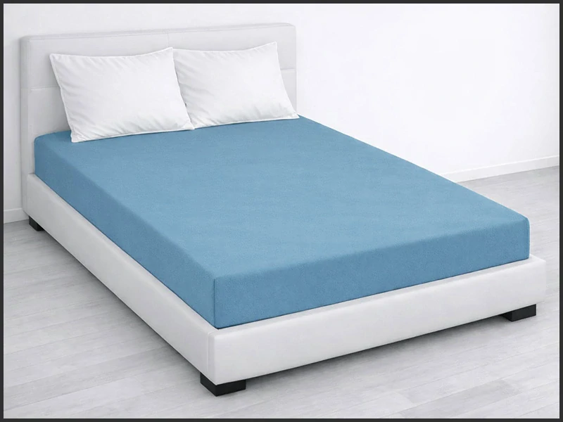 Prostěradlo Jersey PD na dvojlůžko 180x200cm – světle modré