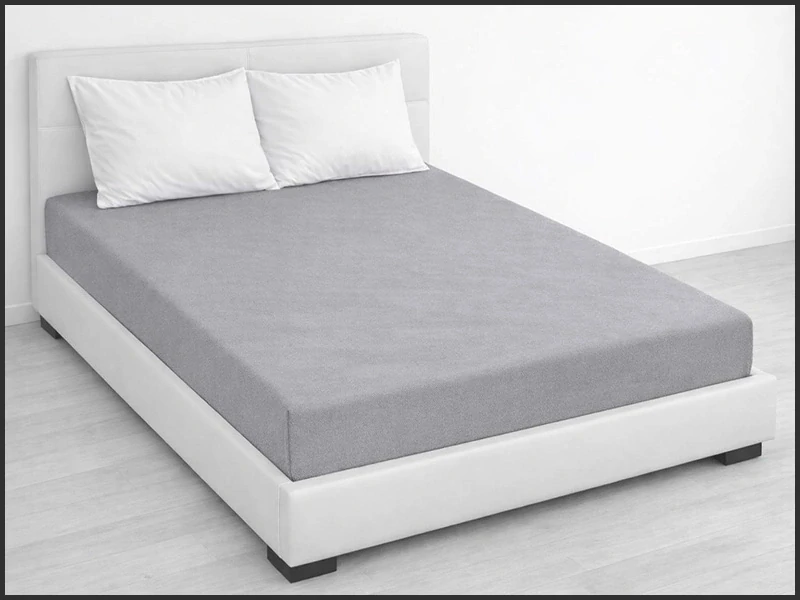 Froté prostěradlo PD na dvojlůžko 160x200cm – šedé