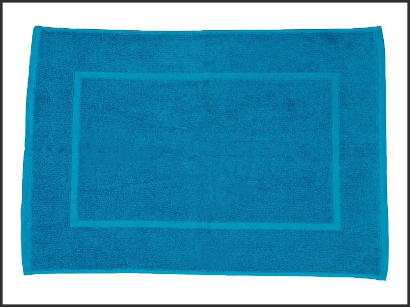 Koupelnová předložka s lemem 50x70cm - azurová