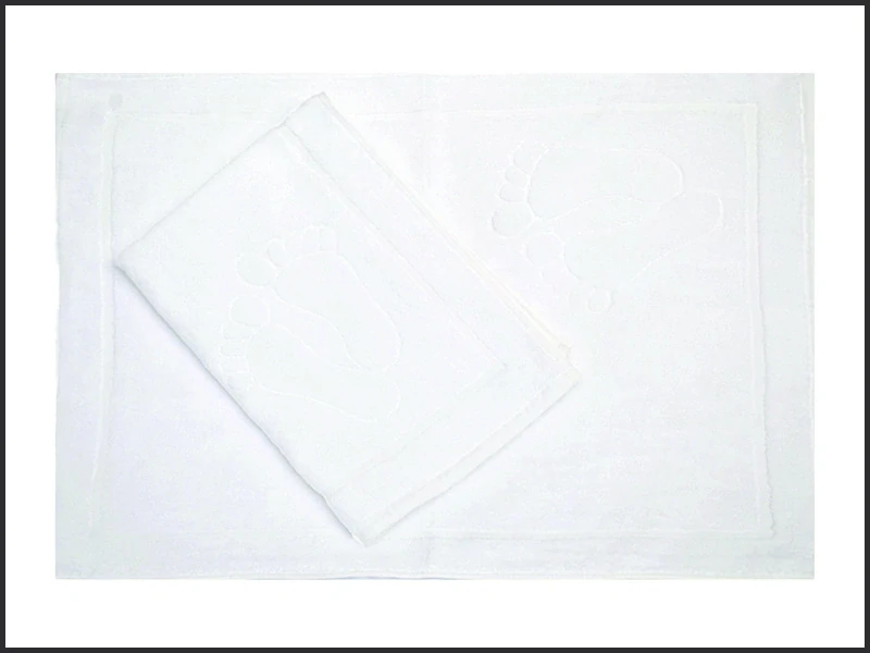 Koupelnová předložka 50x70cm - bílá se stopou