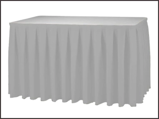 Rautová sukně Rodos-výška 73cm, délka 300cm - světle šedá