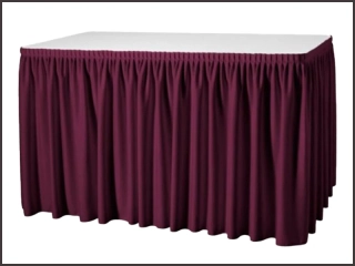 Rautová sukně Rodos-výška 73cm, délka 300cm - bordo