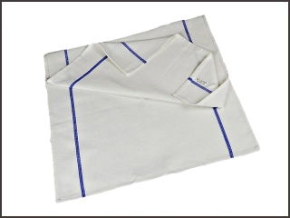 MEDI-TOWEL Ručník kepr 50x100cm - bílý s modrým proužkem
