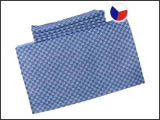 Ručník kepr 50x100cm kostka - modrý