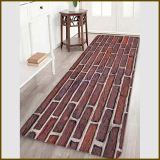 Podlahová 3D předložka Cihly - 60x180cm