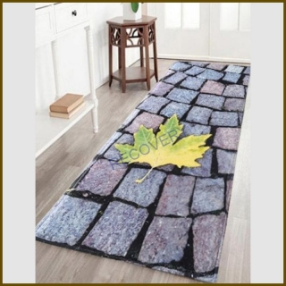 Podlahová 3D předložka Kostky - 60x180cm