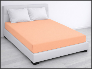 Prostěradlo Jersey PD na jednolůžko 90x200cm – meruňkové