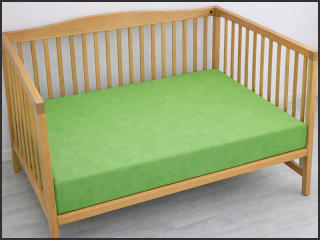 Froté prostěradlo PD do postýlky 70x140cm – světle zelené