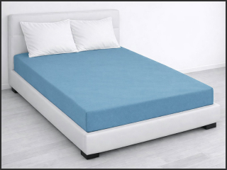 Froté prostěradlo PD na jednolůžko 90x200cm – světle modré