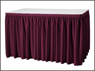 Rautová sukně Panama-výška 73cm, délka 300cm - bordo