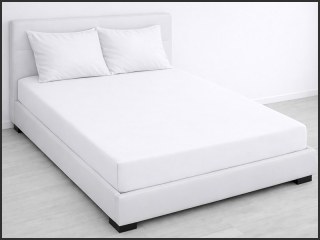 Froté prostěradlo PD na dvojlůžko 160x200cm – bílé
