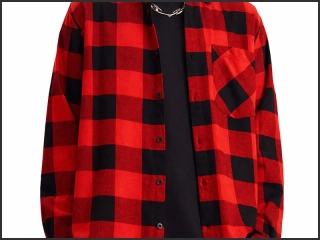 Flanelová košile červená kostka – velikost 4XL